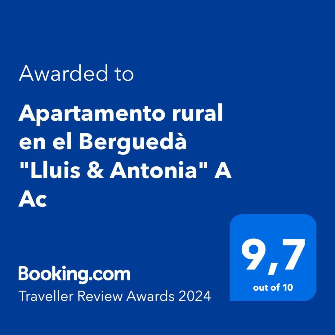 Apartamento Rural En El Bergueda "Lluis & Antonia" A Ac Sant Jordi de Cercs Exterior photo